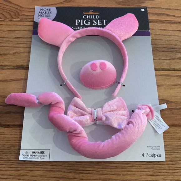 Pig costume 4pc accessory set - Picture 7 of 7